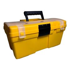 Keter 16" Amarillo Negro Compartimento Organizador Caja de herramienta Usado en excelente condición caja herramientas de almacenamiento de información segunda mano  Embacar hacia Spain