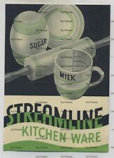 ORIGINAL TG Green Cornishware Streamline brochure Art Deco 1930s Church Gresley for sale  RUARDEAN