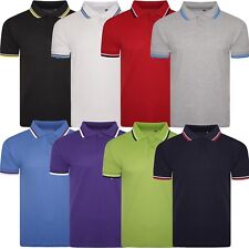 Camisa polo masculina manga curta ponta lisa camiseta casual P-2XL pique, usado comprar usado  Enviando para Brazil