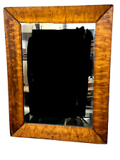 1830s antique birdseye maple frame mirror americana 16 x 21 folk art, used for sale  Shipping to South Africa
