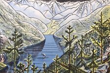 Edward Bawden; original lithograph from 'Travellers Verse' 1946 Norway for sale  HADDINGTON