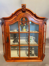 Elegant 1960s French Louis XVI Style Mahogany Wood Wall Cabinet With Glass Door for sale  Shipping to South Africa