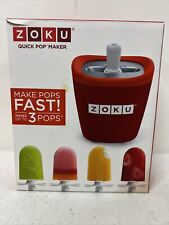 Zoku Single Quick Pop Maker Freeze Pops Frozen Treats Red EUC for sale  Shipping to South Africa