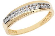 9ct Gold 0.15ct Eternity Wedding Ring size Q - UK Hallmarked - Simulated Diamond for sale  Shipping to South Africa