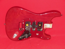 Fender 1999 EUA Transparente Vermelho Carmesim Americano Deluxe Stratocaster Corpo Cinza, usado comprar usado  Enviando para Brazil