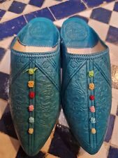 Moroccan leather womens for sale  ALDERSHOT