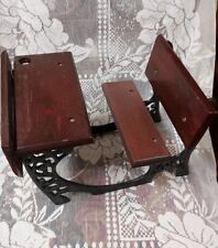 Used, Miniature School Desk Wood & Cast Iron  12"x 8" for sale  Shipping to South Africa