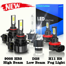 Farol LED HID 6x 6000K HI/LO + kit de lâmpadas de neblina para Acura RL 2005-2012 comprar usado  Enviando para Brazil