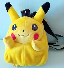 Pikachu plush backpack for sale  BARRY