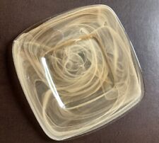 Gorgeous Glass Decorative Square Plate With Swirl Design , Excellent Condition for sale  Shipping to South Africa