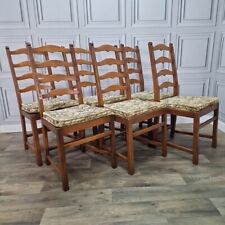 Vintage Set Of 6 Ercol Saville Ladderback Dining Chairs - Golden Dawn - Seats for sale  Shipping to South Africa