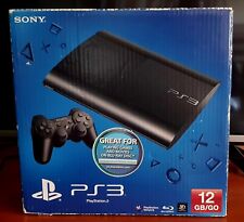 Console Sony PlayStation 3 Slim - PS3 - 12GB preto carvão (PAL) - com CAIXA comprar usado  Enviando para Brazil