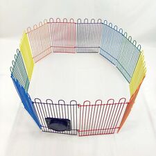 Usado, Cerca de exercício portátil para animais de estimação pequena interna e externa gaiola cor arco-íris comprar usado  Enviando para Brazil