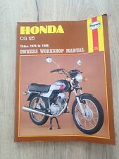 HONDA CG125 HAYNES OWNERS WORKSHOP MANUAL 1976 TO 1988 ** FREE POSTAGE** for sale  Shipping to South Africa