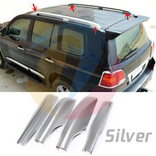4x Silver Roof Rack Leg End Cover Replace For Toyota Land Cruiser LC200 2008-21 for sale  Shipping to South Africa