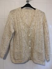 Hand knitted beige for sale  GLASGOW