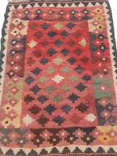 Distressed Fine Vintage Traditional Hand Made Oriental Wool Pink Kilim 75x60cm for sale  Shipping to South Africa