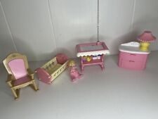 CADEIRA DE BALANÇO ROSA PESCADOR PRICE Loving Family casa de bonecas cômoda para quarto de bebê comprar usado  Enviando para Brazil