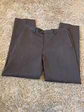 Pantalones de vestir de lana para hombre Brooks Brothers ajuste frente plano 32x30 gris segunda mano  Embacar hacia Mexico