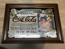 Vintage Large Coca Cola Mirror Ad Sign Delicious Relieves Fatigue 21 X 15 Framed for sale  Shipping to South Africa