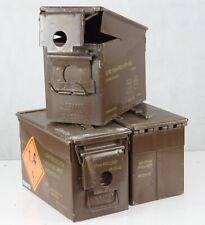 Genuine Army .50Cal H83 Ammo Box Metal Box Strong Storage Ammunition Container, used for sale  Shipping to South Africa