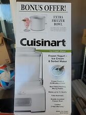 Usado, CUISINART SORVETEIRA COM TIGELA EXTRA FREEZER ICE-21EBWS 1,5 QT NOVA comprar usado  Enviando para Brazil