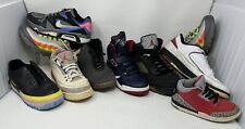 Lote atacado 9 Air Jordan retrô 5, 3, 2 tênis Nike baixo Flight Air Force 1 comprar usado  Enviando para Brazil