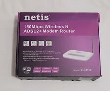Used, Netis DL4311D 150Mbps Wireless N ADSL2+ Modem Router, Detachable Antenna for sale  Shipping to South Africa