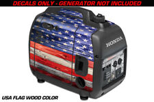 Decal Wrap For Honda EU2000i Skin Camping Generator Engine Sticker USA FLAG WOOD for sale  Shipping to South Africa
