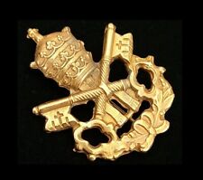 Broche de joias insígnia católica italiana do Vaticano com coroa do Papa - Guarda Suíça? comprar usado  Enviando para Brazil