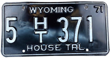 Wyoming 1971 license for sale  Mundelein