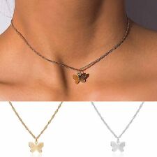 New Simple Butterfly Pendant Necklace Choker Clavicle Chain Women Jewelry Gifts myynnissä  Leverans till Finland