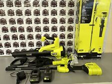 Ryobi ONE+ HP 18V Cordless String Trimmer & Blower Combo Kit (P20121VNM) #k4 for sale  Shipping to South Africa