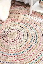 Alfombra india 100 % algodón diseño alfombra 100 % hechas a mano trenzadas granja alfombras modernas, usado segunda mano  Embacar hacia Argentina