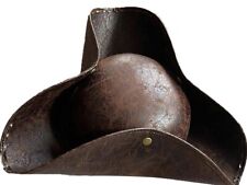 leather tricorn hat for sale  LANGPORT