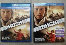 RUSH (Blu-ray e DVD + Lançamento HD, 2014) Ron Howard Diretor Cenas Excluídas Bônus, usado comprar usado  Enviando para Brazil