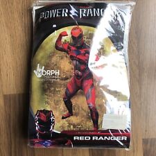 Used, Sabans’s Fancy Dress Morph Costumes Deluxe Movie Red Power Ranger Morphsuit New for sale  Shipping to South Africa