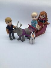RARO Muñecas Disney Anna y Elsa Frozen 6” ¡con Kristoff y Sven! JAKKS Pacific segunda mano  Embacar hacia Argentina