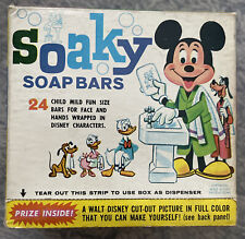 Vintage Walt Disney soaky Sabonete em Barras Colgate-Palmolive Co. 24 Mini Barras E Pôster, usado comprar usado  Enviando para Brazil