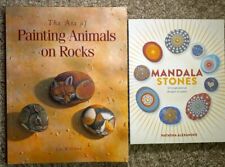 2 LIBROS de hierro 1 pintura de animales sobre rocas/piedras mandala segunda mano  Embacar hacia Argentina