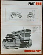 prospectus brochure tracteur chenilles Fiat 555 prospekt tractor trattore d'occasion  Auneau