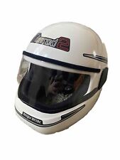 Motorbike helmet white for sale  LEIGHTON BUZZARD