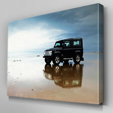 Arte em tela de praia Cars210 Land Rover Defender pronta para pendurar impressão de quadro comprar usado  Enviando para Brazil