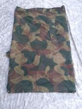Vintage 1956 Belgian Congo Army Brushstroke Camo Tent Raka ABL Shelter , used for sale  Shipping to South Africa