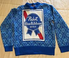 Suéter de cerveza vintage Pabst Blue Ribbon segunda mano  Embacar hacia Mexico
