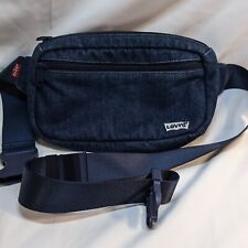 Levi's Blue Jean Denim Fanny Pack Cintura Cinto Bolsa Carteira Viagem Caminhadas comprar usado  Enviando para Brazil