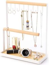 Jewellery Stand Holder Wooden Ring Necklace Keys Organizer Tabletop Storage Tray for sale  Shipping to South Africa
