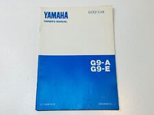 Used, OEM Genuine Factory Yamaha Golf Car Golf Cart Owner's Manual Gas Electric G9 G-9 for sale  Shipping to South Africa