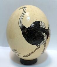 Hand painted ostrich for sale  Shipping to Ireland