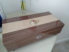 Vintage Lacquered Musical Jewellery Box Elegant Design Excellent Vintage Cond., used for sale  LONDON